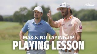 Max Homa vs. Neil from @NoLayingUp | 1-Hole Match Turned Playing Lesson