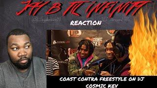 Coast Contra Freestyle with DJ Cosmic Kev (REACTION!)