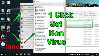 Tạo File.exe "Không có Virus". Inno Setup đóng gói tất cả files, folder an toàn và auto setup ok.