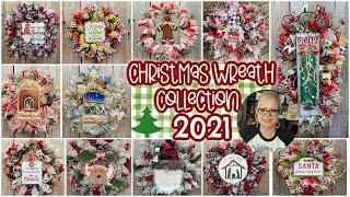 ️Christmas Wreath Collection 2021 || Close Up look at all the wreaths I designed for the gift shop