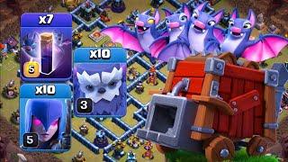 Yeti Legend Push Attack | 10 Yeti + 10 Witch + 6 Bat Spell | Th13 Attack Strategy ! Th13 Sui Lalo