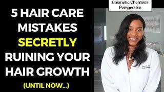 5 Hair Care Mistakes Secretly Ruining Your Hair Growth!