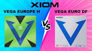 Xiom Vega Europe H VS Vega Euro DF Table Tennis Rubber - Custom TT Allround Plus