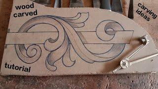 How to easy and simple wood Carved for beginners // Tutorial carving