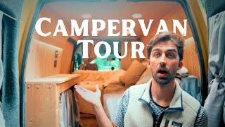 I built a Campervan | Full Tour of my DIY Ford Transit Connect Micro Camper