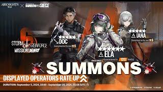 Arknights Summoning on Storm Reinforce Missions Cycle Banner