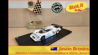 Race Winner - Jason Brooks - 2024 Australian Slot.it Group C Nationals Winning Car!