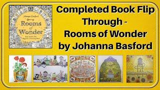 Completed Book Flip Through - Rooms of Wonder by Johanna Basford