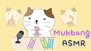 ASMR Mukbang Cat's Snacks | eating Animation