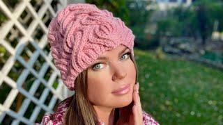  ХИТ! КРАСИВЕЙШАЯ ТЕПЛАЯ ШАПКА - МЕЧТА! Knitting beautiful hat 