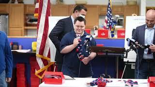 John Creates Unity Socks For Congressmen Garbarino & Suozzi