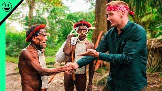 Making FIRST CONTACT with Papua's Dani Tribe Leader!!! (Raw Clip)