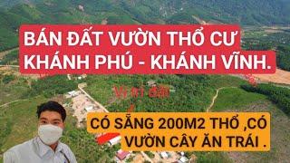 BÁN ĐẤT KHÁNH PHÚ KHÁNH VĨNH. CÓ SẴNG THỔ CƯ. GIÁ ĐẦU TƯ TỐT | TRẦN ANH THI BĐS.