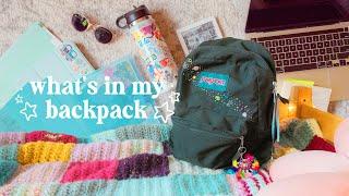 WHAT’S IN MY BACKPACK // second year at ucla, first year back on campus! ʕ •ᴥ•ʔ 