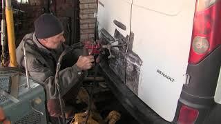 Рихтовка задних дверей . Кузовной ремонт .BODY REPAIR CAR