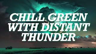 Green Noise Mixed with Distant Thunderstorm | Thunder Lover Mix = 10 Hours of Thunder with No Rain.