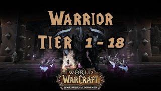 World of Warcraft - Warrior Tier 1 to 18 All Armor Sets