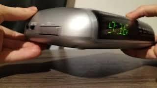 How to use Panasonic RC-6299 Radio Alarm Clock (change time + alarm)