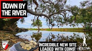 On The River | Insane Amount Of Coins Found Metal Detecting a Brand New Permission