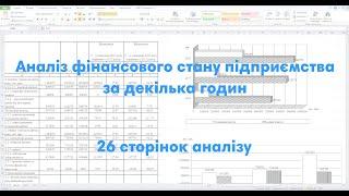 Аналіз фінансового стану підприємства за декілька годин