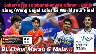 Komentar BL China yang Marah MD Nomor 1 Dunia Liang/Wang Kalah Dari Sabar/Reza di R2 China Masters