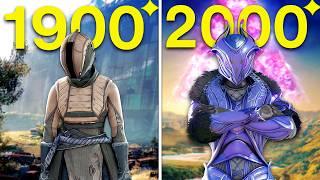 Destiny 2 Starter Guide from 1900 to 2000