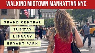 Walking Midtown NYC with my daughter Skye! Grand Central Bryant Park and Library