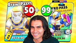 PRO PASS VS BRAWL PASS QUAL LIBERA MAIS RECOMPENSAS? Brawl Stars