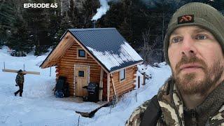 Winter Storm Struggles |EP45| Log Cabin Build on Off-Grid Homestead