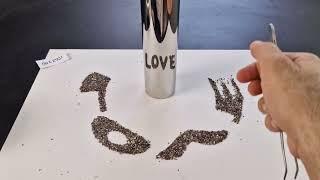 How I wrote 'Love' with anamorphic art | Sand Art