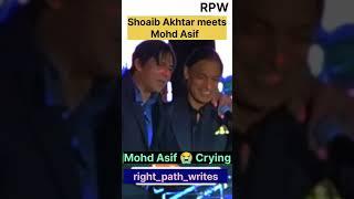 Mohd Asif Crying after meeting with Shoaib Akhtar #the gangster boys #shorts #viral