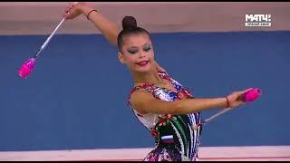 Karolina Tarasova clubs Junior division Sky Grace 2024 23.95 (RUS)