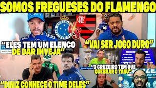 SOMOS FREGUESES DO "FLAMENGO" ELES TEM UM ELENCO DE DAR INVEJA! VAI SER UM JOGO DURO PARA O CRUZEIRO