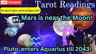 Moon & Mars vs. Pluto in Aquarius!!!  Tarot Readings!  Spiritual Guidance - Intuitive Energy Reader