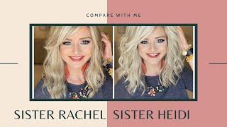 Wig Sister Comparison of Jon Renau Rachel and Heidi in the shade Palm Springs Blonde!