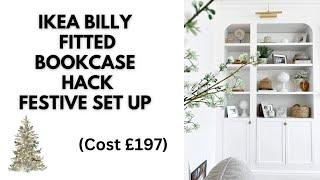 IKEA HACK Billy Bookcase Christmas Display  My Favourite DIY Build | Holiday Decoration VLOGMAS