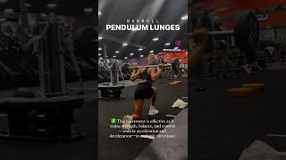 why you should try PENDULUM LUNGES in your next workout!  #fitness #gym #lunges #legday #quad