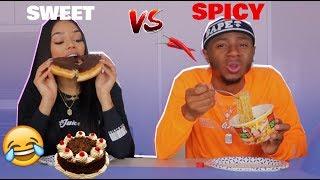 SWEET VS SPICY CHALLENGE!! 