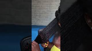 Blow Drying Natural Hair using a Blow Dryer Brush