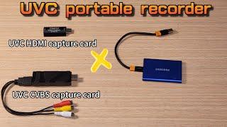 UVC DVR! Turn UVC capture card into portable DVR recorder!!