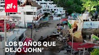 Estos son los daños que dejó John en el puerto de Acapulco, Guerrero - Despierta