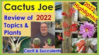 Cactus Joe 2022 CHANNEL HIGHLIGHTS & Review #cacti #succulents #collection #greenhouse #cactus #care