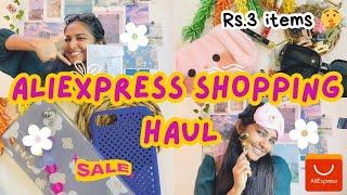 Aliexpress shopping haul | අඩුවට ගත්ත cute items | රු.3 ටත් items ගත්ත මන්#aliexpress #unboxing