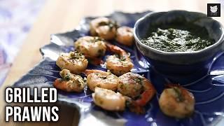 Grilled Prawns With Lemon & Coriander | Healthy & Tasty Grilled Prawns At Home | Easy Prawns Recipe