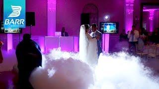 Bride and Groom Share Their First Dance on a Cloud | Barr Entertainment