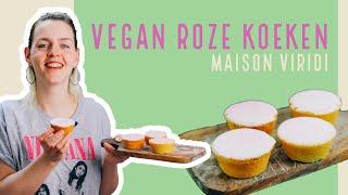 Zelf VEGAN ROZE KOEKEN bakken! Helemaal plantaardig en met NATUURLIJKE KLEURSTOF