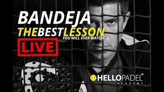 Bandeja in padel - The best LIVE session you will ever watch. Seat back and enjoy it.