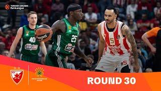 Zvezda-Panathinaikos | Round 30 Highlights | 2023-24 Turkish Airlines EuroLeague