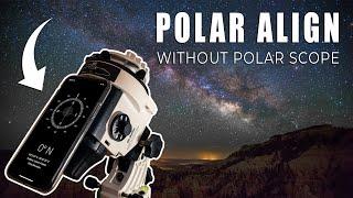 POLAR ALIGN without looking through polar scope MAGNETIC vs TRUE NORTH | Sky-Watcher STAR ADVENTURER