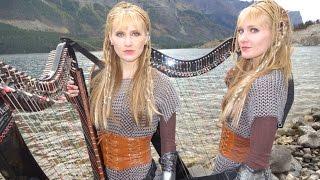 VIKINGS Theme (If I Had A Heart) Harp Twins - Electric Harp